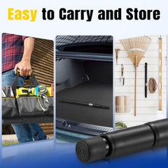 ARANA extended rod holding car hood open for hands-free work