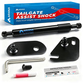 ARANA tailgate assist front-mounted on Ford F-150 showing smooth drop benefit
