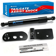 ARANA front view of tailgate assist showing complete kit and fit benefits