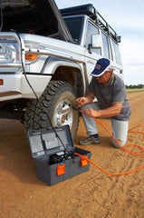 ARB quick-connect air coupling detail with dust cap preventing leaks