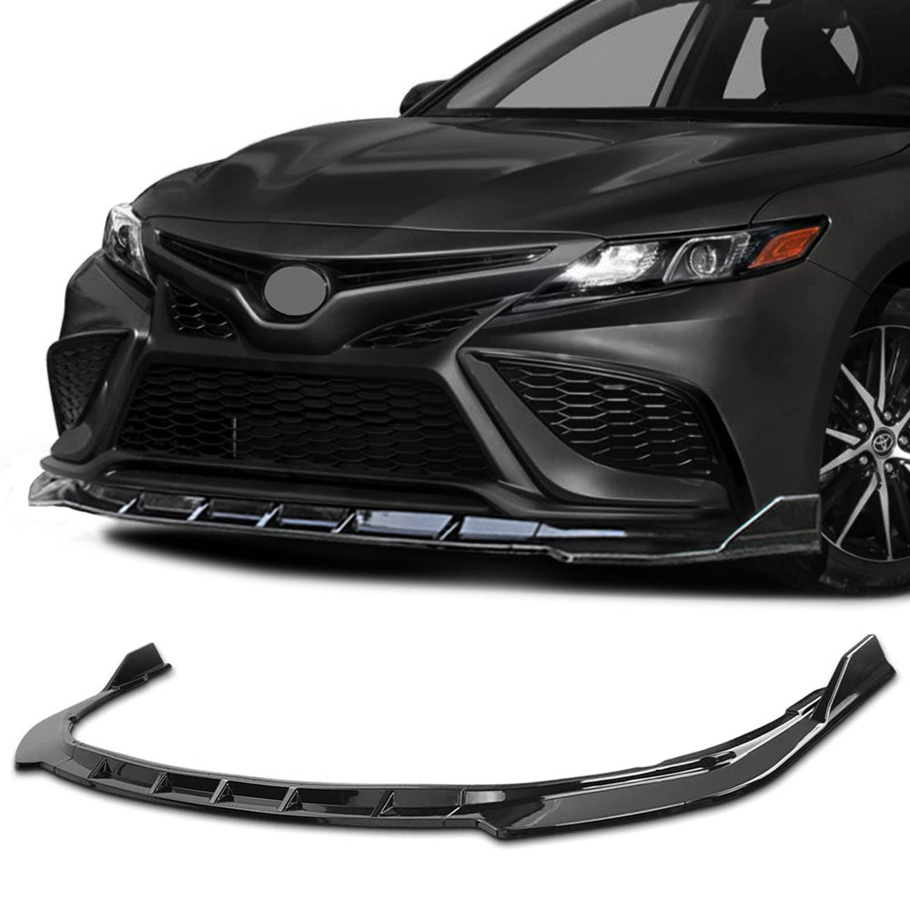 Archaic front lip spoiler front view showing sporty design and improved appearance