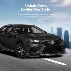 Archaic front lip spoiler side profile highlighting sleek lines and lowered look