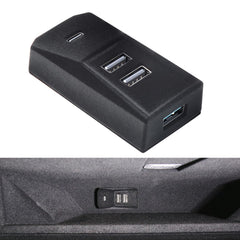 Arcoche front view in glove box showing factory-like fit and extra ports
