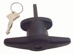 ARE T-handle with two keys close-up highlighting secure lock benefit