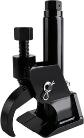 aremnry front view clamped on rim showing secure attachment and easy operation