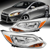Aresparts chrome headlight assembly front view showing fit and finish for clear visibility