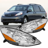 Aresparts front view of both headlights showing restored chrome finish and improved visibility