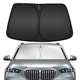 ARISMOTOR front installed on BMW X5 showing flawless windshield fit and sun blockage