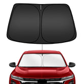ARISMOTOR front installed on Chevy Trax windshield showing full coverage and sun protection