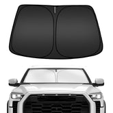 ARISMOTOR front view installed on Toyota Tundra showing full windshield coverage and protection