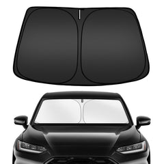 ARISMOTOR front view of sun shade packaging showing ease of use and fit