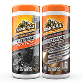 Armor All front packaging showing ceramic leather wipes and benefits