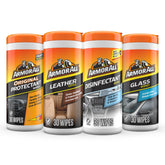 Armor All front packaging showing the four wipes set and benefits