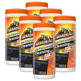 Armor All orange canister front view showing label and resealable lid for quick access and freshness