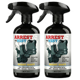 Arrest My Vest front label showing Night Shift scent and 16 oz size for clear identification