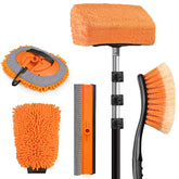 ARTIPOLY extendable pole front view showing sturdy aluminum and grips for secure reach
