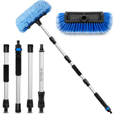 ARTIPOLY front view of assembled brush showing five-sided head and foam grips for safe cleaning