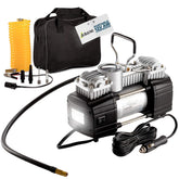 Asani compressor front view showing gauge and controls for quick operation
