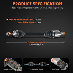 ASAPE inner spline detail highlighting 25-spline fitment accuracy benefit