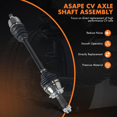 ASAPE outer joint close-up showing CV boot and durable construction benefit