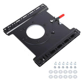 ASDJAKZP front view of swivel base showing mounting points and benefit of easy retrofit