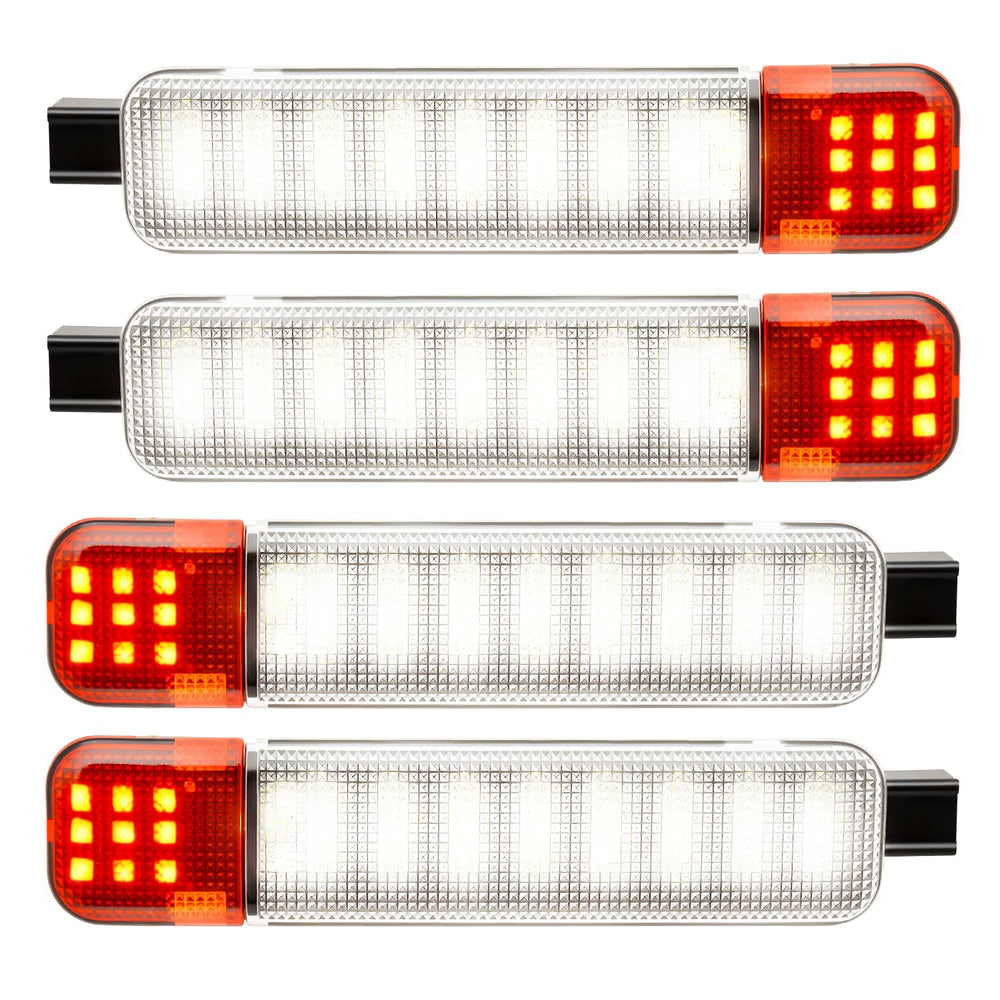 Asgohme front view door panel light showing fit and bright output