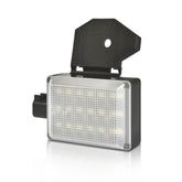 Asgohme front lamp assembly showing mounting and clear lens, improves engine visibility