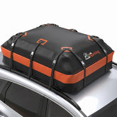 Asinking front view of rooftop cargo bag shows waterproof protection