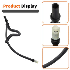 Aspaton hose bend detail highlighting molded curve for accurate OEM routing
