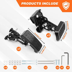 Aspaton side profile demonstrating height adjustment for tailored pedal positioning