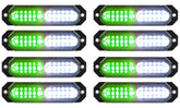 ASPL front view of 8-piece slim strobe set showing compact design and bright output