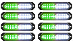 ASPL front view of 8-piece slim strobe set showing compact design and bright output