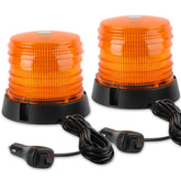 ASPL pair front view on vehicle roof showing bright amber beacon