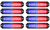 ASPL front view of 8-piece strobe kit showing slim pods and high visibility