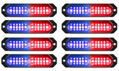 ASPL front view of 8-piece strobe kit showing slim pods and high visibility