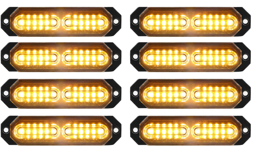 ASPL front view of 8-strobe kit showing brightness and coverage