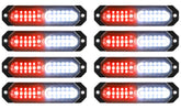 ASPL front view of 8pcs strobe light kit showing compact design and bright output