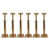 ASTAMOTOR front view of six galvanized jacks showing compact set and benefit stability