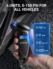 AstroAI textured ergonomic grip held in hand offering secure, comfortable handling during use