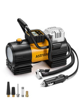 AstroAI front view of compact inflator showing portability and quick access