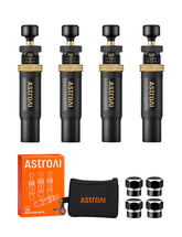AstroAI front view of four-deflator kit showing compact pouch and components, easy transport