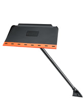 AstroAI front view snow broom showing full-width head and ergonomic handle for efficient clearing