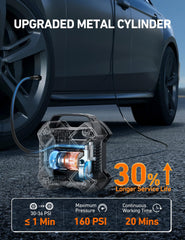 AstroAI clear LCD display close-up for accurate pressure readings