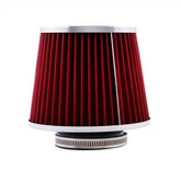 ASYXPCRH front view red cone filter showing bold finish and fit benefit