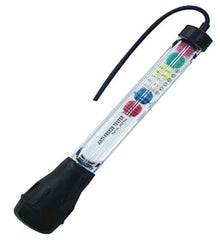 ATD Tools 1106 front view showing clear housing and readable float scale for quick checks