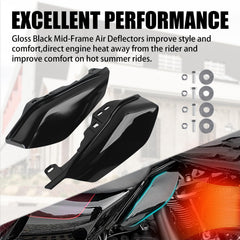 ATENGIDR right-side deflector mounted under seat improving airflow and comfort