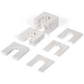 Atesilor front view of 18-piece shim kit shows complete contents and organized layout for quick use