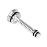 Atesilor front view of bypass plug showing barbell shape and fit benefit