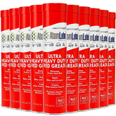 AtomLube front packaging showing ten 14 oz tubes and convenient case for fast use