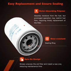 ATRACYPART filter installed on a transfer tank showing secure fuel protection